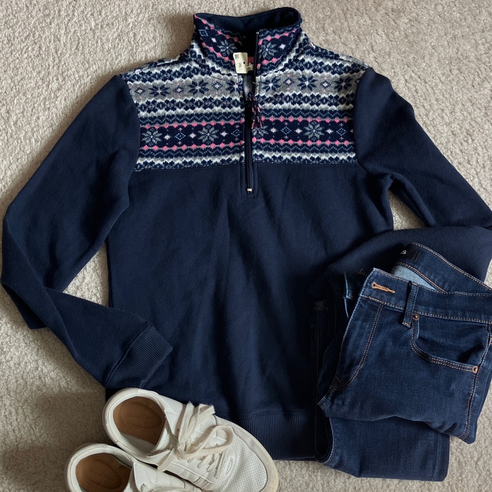 Prince & Fox Blue and Pink Sweater sz xs